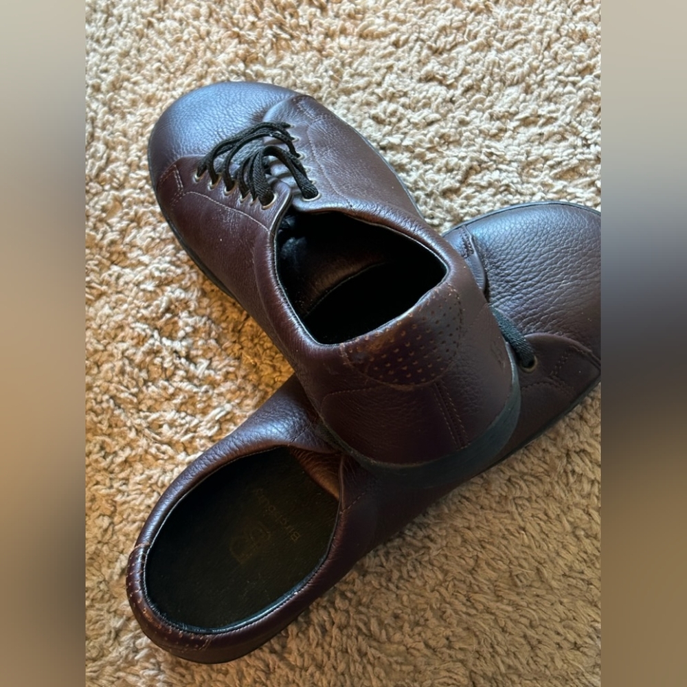 Mens 91/2 W Slip On Dress Shoes Brown